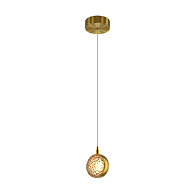 Подвесной светильник 14*13*318 см, LED, 3000К, Maytoni Mind MOD299PL-L10BS3K латунный