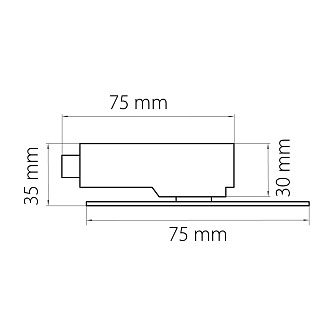 Трековое крепление с 1-фазным адаптером к 21381х/21481х 7,5 см, Черный Lightstar Asta 592061