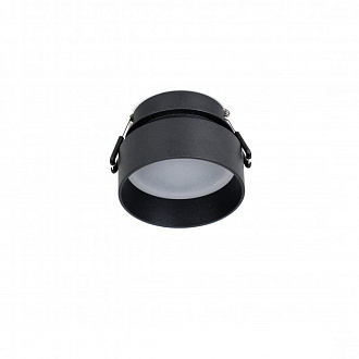 Врезной светильник Favourite Inserta 2886-1C, D80*H60, cutout:D65, каркас черного цвета, акриловое стекло