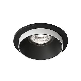 Светильник встраиваемый 9*9*4,3 см, вр 6,5 см, 1*GU10*50W, Denkirs Lemvik DK2400-BK, черный