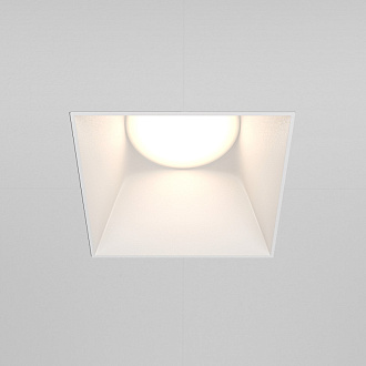 Светильник 13 см, Maytoni Downlight Share DL051-01-GU10-SQ-W, белый