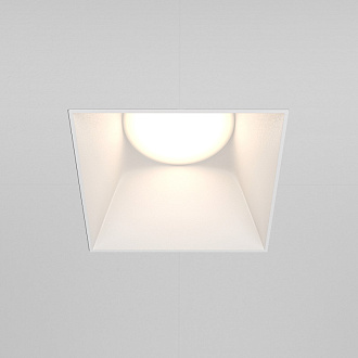 Светильник 13 см, Maytoni Downlight Share DL051-01-GU10-SQ-W, белый, вр 8 см