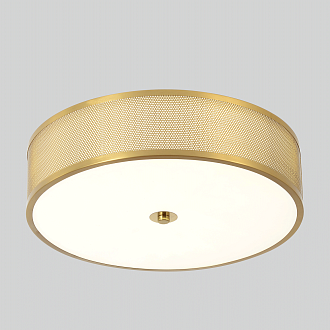 Светильник потолочный *40*10- см, *LED*32W, 3000-6000K, Crystal Lux Button BUTTON PL32W LED, Латунь