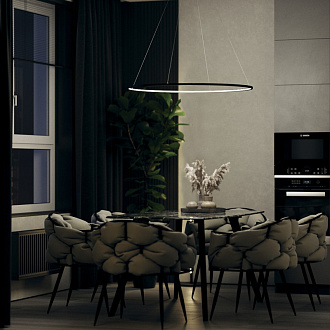 Светильник 80 см, 36W, 3000K Maytoni MOD072PL-L36B3K, черный