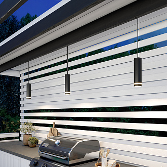 Светильник садово-парковый со светодиодами DLR023 IP54 35084/H черный Elektrostandard