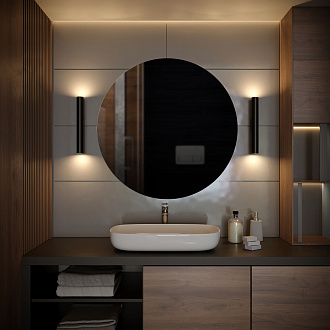 Светильник настенный светодиодный Langer IP44 40123/LED черный Elektrostandard