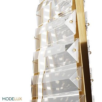 Подвесной светильник 8*4*190 см, LED 12W, 4000K, Латунь MODESTYLE MS.88910.1 BS