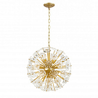 Подвесная люстра Favourite Pienene 2620-16P, D480*H500/1700, Каркас золотого цвета, декоративные элементы из прозрачного стекла