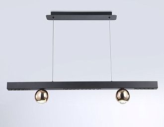 Светильник подвесной 100*7*12*120 см, LED 18W, 4200К, черный, золото Ambrella Comfort LineTech FL5956