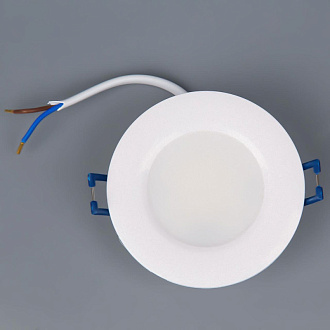 Влагозащищенный светильник Citilux CLD008010 Акви Белый Св-к Встр. 5W*3500K, вр 7 см