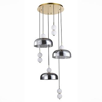 Светильник подвесной 1*LED*42W, St Luce Ode SL6112.203.42, золотистый