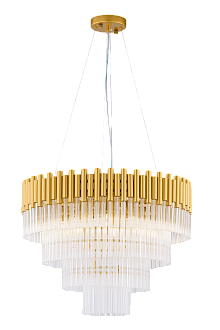 Люстра Ø550 x H410(1300), мм, 8*40W (320W), SP BRS (Латунь) NewRgy 2264A/8 SP BRS