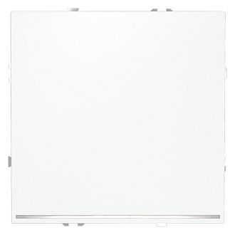 Выключатель встраиваемый Voltum S70 одноклавишный с подсветкой 10А, белый матовый пластик Soft touch VLS010202