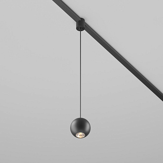 Трековый подвесной магнитный светильник 7 см, 8W, 3000K, Maytoni Sfera TR165-1-8W3K-M-B, черный