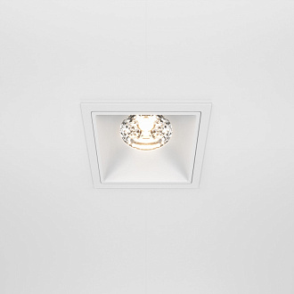 Светильник 9 см, 15W, 3000K, Technical DL043-01-15W3K-D-SQ-W, белый, 36°, Dim, Triac, вр 7,5*7,5 см