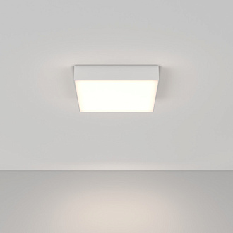 Накладной светильник 30*30*6 см, LED, 36W, 4000К, Maytoni Technical Zon C032CL-36W4K-SQ-W белый