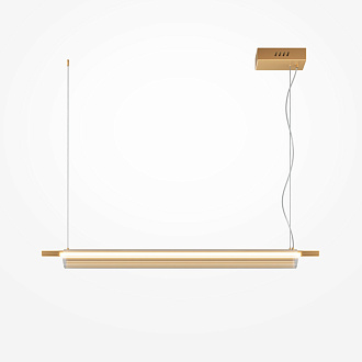 Линейный светильник 7*7*130 см, LED, 3000К, Maytoni Loom MOD258PL-L20BS3K латунный