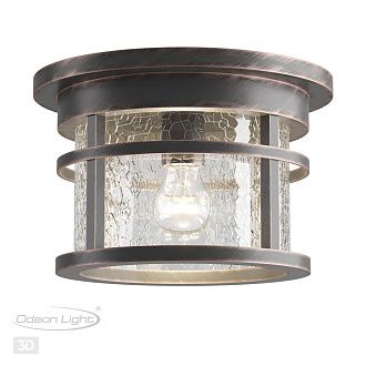 Уличный светильник Odeon Light Virta 4044/1C черный/патина