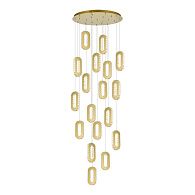 Светильник подвесной 18*LED*9W, St Luce Allungo SL6506.203.18, золотистый