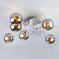 Потолочный светильник с плафонами 74 см Eurosvet Evita 30140/6 хром