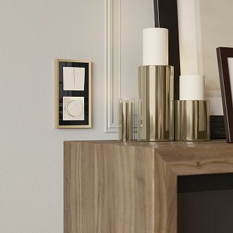 W1151162 Терморегулятор электромеханический для теплого пола, айвори матовый Werkel, 4690389191961