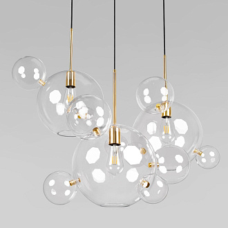 Подвесная люстра 107 см, Loft IT Bolle 2034-D3, белый-золото