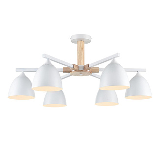 Люстра потолочная 79,5*35 см, 6*E27 Lumion COLANGE 8095/6C белый
