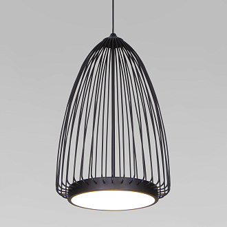Подвесной светильник 22*22*50-150 см, LED*18W, 4000K, Eurosvet Comodita 40009/1 LED, черный, a069294