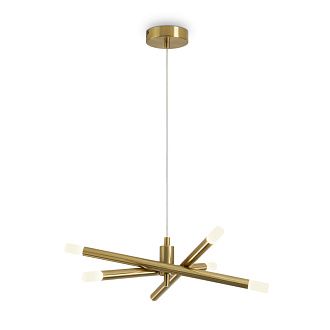 Светильник 54 см, 16W, 3000K, Freya Wands FR6130PL-L18B, латунь