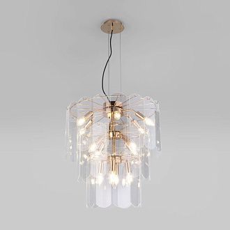 Подвесной светильник 55*55*59,5-150 см, 14*E14*40W, Eurosvet Claire 60171, золото, a069012