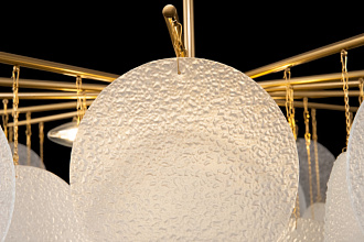 Люстра Freya Porto FR5104PL-08BS, золото, диаметр 85 см