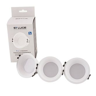 Светильник встраиваемый со сменным модулем белый/прозрачный LED 1*5.6W 4000K St Luce  ST907.518.01_3