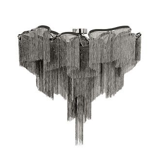 Потолочная люстра 100 см, Loft IT Stream 10208/1000C Gunmetal, черный хром