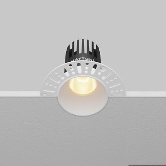 Встраиваемый светильник DL119-10W-2.7K-TRS-W **-8,2 см, *LED*10W, K, Maytoni technical Dip DL119-10W-2.7K-TRS-W, Белый, вр 5,8 см