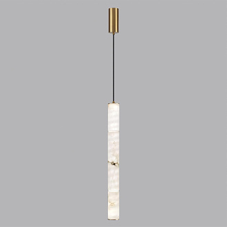 Подвесной светильник 6*150 см, 1 LED*15W, 3000 К, Odeon Light Marbella, латунь 6674/15L