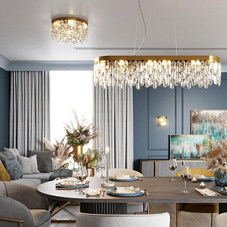 Подвесной светильник 100*28 см Odeon Light Dakisa 4986/12 Золото