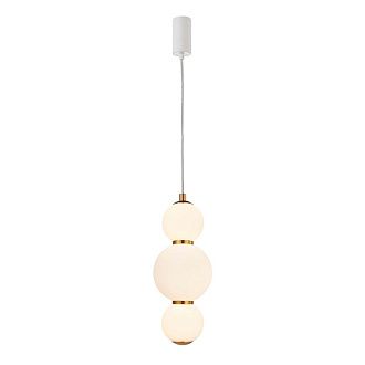 Подвес 13*44-205 см, 1*LED, 7W, 3000K, F-Promo Kiran 4613-1P, белый
