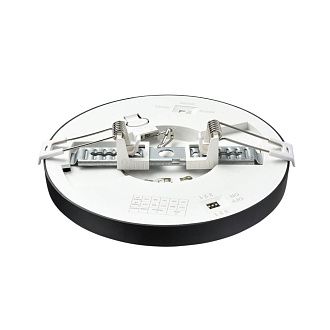 Светильник потолочный *17*1,7- см, 1*LED*12W, 3000/4000/6500K, Sonex Nebula Black SON7788/12L, белый