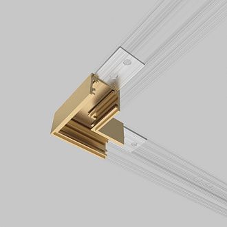 Brass Line Коннектор угловой для накладного шинопровода (латунь) 85224/00, 5*5*см, Elektrostandard Line Magnetic 85224/00, латунь