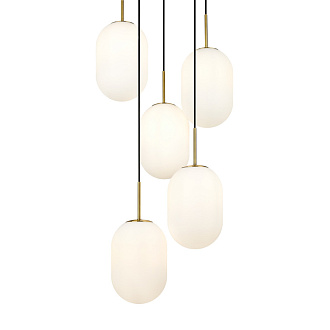 Светильник 49 см, Freya Crystal FR1012PL-05BS , латунь