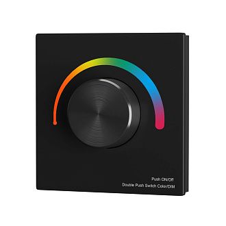 Роторная панель управления RF трехканальная 12-48В Цветная (RGB) 576Вт Maytoni 711028