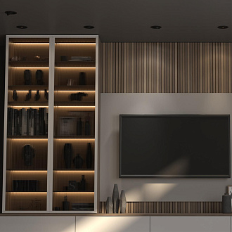 LED светильник 11 см, 9W, 4000K, Novotech Gesso 358816, черный, вр 9 см