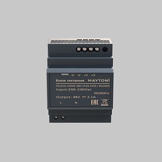 Блок питания 48V, 100W к светодиодной ленте Led Strip 831005 9*9*-5,8 см, Maytoni 831005, Черный