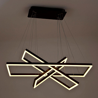 Подвесной светильник 80*40*120 см, LED 216W, 3000 / 6000K, Коричневый LED4U L11001-3HL BR