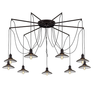 Светильник подвесной Citilux Эдисон CL451292, черный, диаметр 150 см