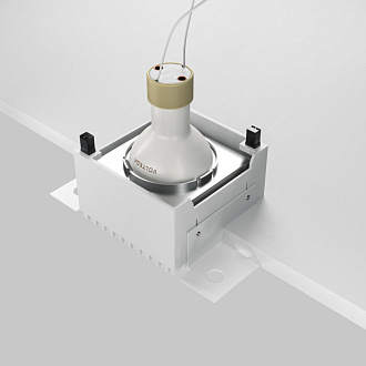 Светильник 13 см, Maytoni Downlight Share DL051-01-GU10-SQ-WS, серебро, вр 8 см