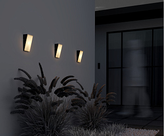 Светильник настенный 9*7*18 см, LED, 10W, 3000К, Maytoni Brick O436WL-L10GF3K1 серый