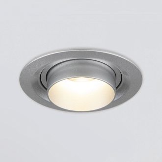 Встраиваемый светодиодный светильник с регулировкой угла освещения 9920 LED 15W 4200K серебро Elektrostandard
