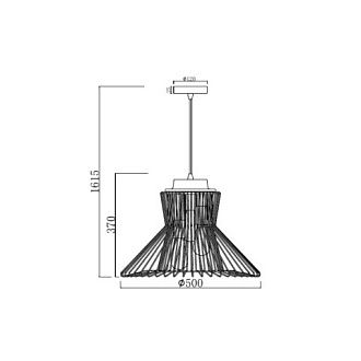 Подвесной светильник  50*162 см, 3*E27 черный Vele Luce Alberto VL5032P03
