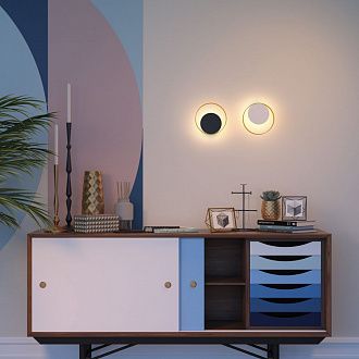Бра 20 см, 7W, 3000K, 560Lm Odeon Light Mondi 3899/7WW белый-золото
